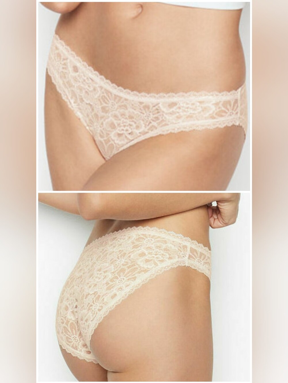 Victoria's secret the lacie sexy bikini panty COCONUT WHITE XLARGE